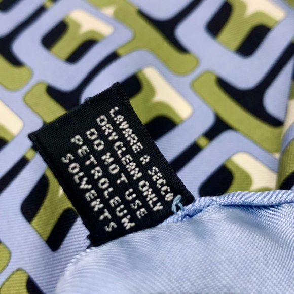 Rare Vintage Gucci Silk Scarf - Exclusive Geometric Design - Made in Italy - Picture 5 of 16